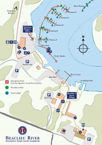 Buckler's Hard Yacht Harbour Marina Map 2018