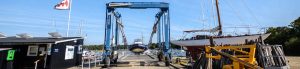 Beaulieu River Boatyard hoist