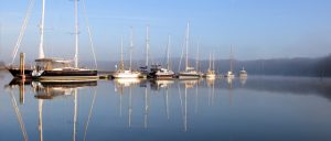 Moorings on the Beaulieu River pontoon