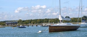River moorings on the Beaulieu River
