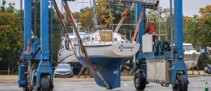 Beaulieu River Boatyard hoist