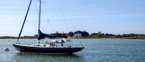 Boat mooring on the Beaulieu River