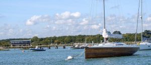 River moorings on the Beaulieu River