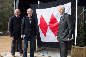 (l-r) Mike Golding, Mary Montagu-Scott and Lord Montagu