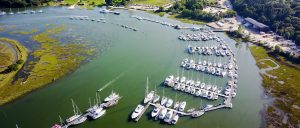 Buckler's Hard Yacht Harbour marina on the Beaulieu River