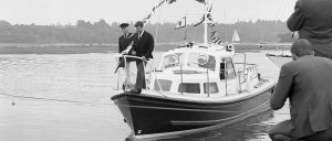 Opening Buckler's Hard Yacht Harbour 1971. Lord Montagu & Chay Blyth
