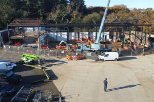 Preparing the new roof