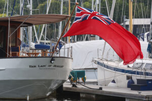 Fair Lady of Beaulieu offered tours at mooring holders' party